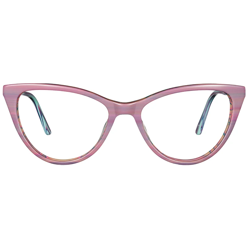 

2021 New Design Women Fashion Acetate Cat Eye Eyeglasses Frame, High Quality Optical Eyewear, Prescription eyeglasses Wholesale