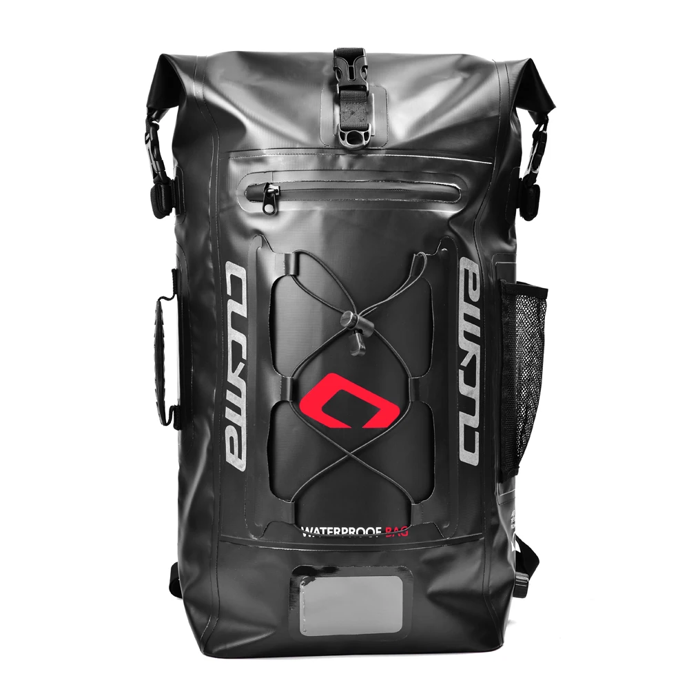 

CUCYMA 40-55L PVC 100% Waterproof Black Travel Duffel Luggage Motorcycle Backpack