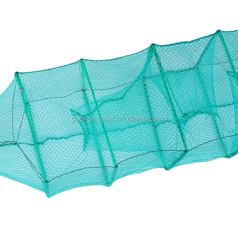 Strong Foldable 30cmx60cm Fishing Cage Lobster Trap Crab Trap