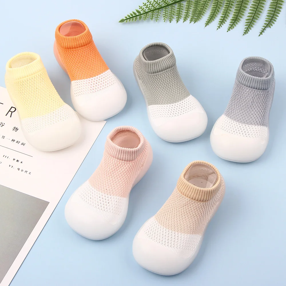 

New Arrival fashion Knitted sock children casual shoes toddler anti-slip baby boy girl shoes, #1/#2/#3/#4/#5/#6