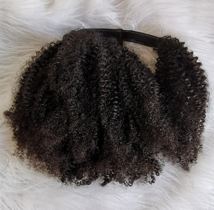 

Afro kinky curly wrap ponytail for black women natural kinky hair drawstring ponytail at wholesale price
