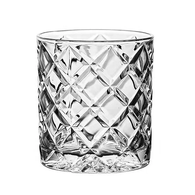 

350ml Crystal Old Fashioned Whiskey Glasses for Liquor Vodka Bourbon Cocktail, Transparent