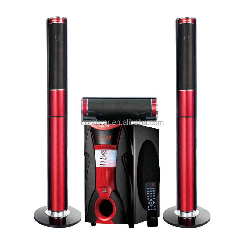 

Hot Sale In India Newest Soundbars Speakers TV Sound System Home Theatre Systems, Black+red color