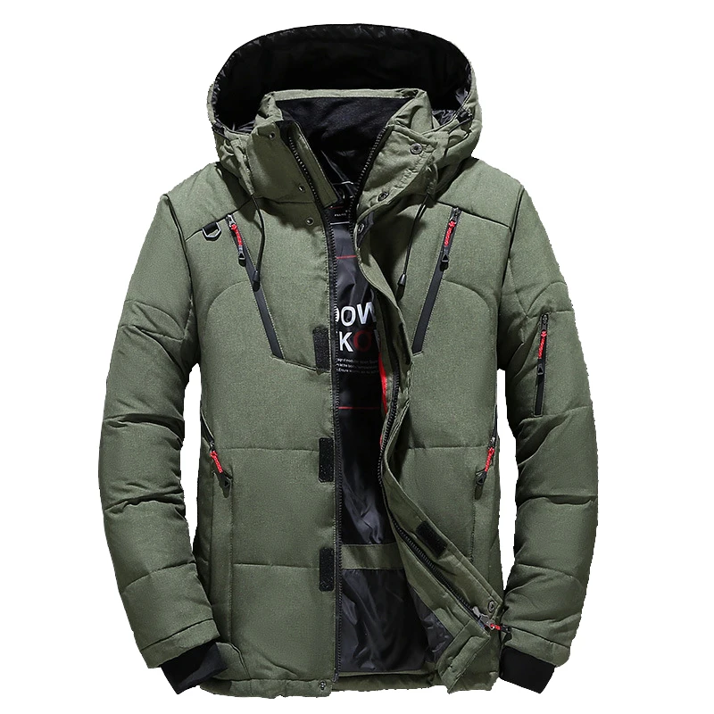 Duck Down Puffer Coat Hood