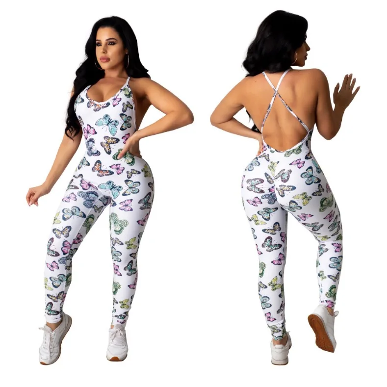 

Women's One Piece Onsiess Print Sleepwear Pajamas Jumpsuit