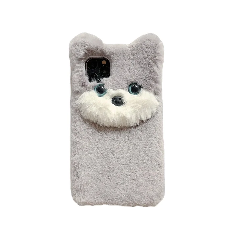 

Kawaii Girly Cute 3D Animal Cartoon Koala Bear Fur Furry Warm Ladies Soft Phone Case for iPhone 12 / for OPPO Realme X K5 A92s, Multiple cute cartoon 3d koala bear fur plush phone case for iphone 12