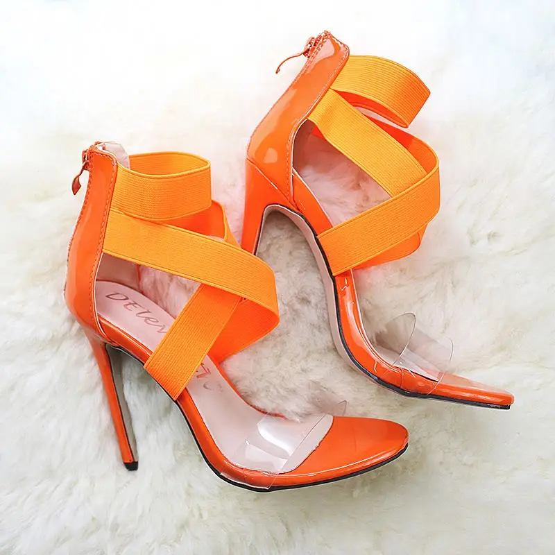 

Amazon AliExpress Hot Selling Sandals Women Plus Size Snake Print High Heel Cross Strap Back Zipper Women Fashion Sandal