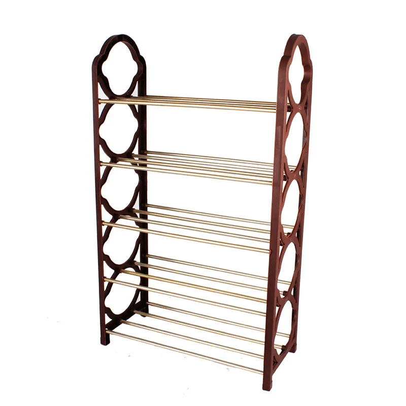
Factory wholesale cheap five-layer simple assembly plastic shoe rack 