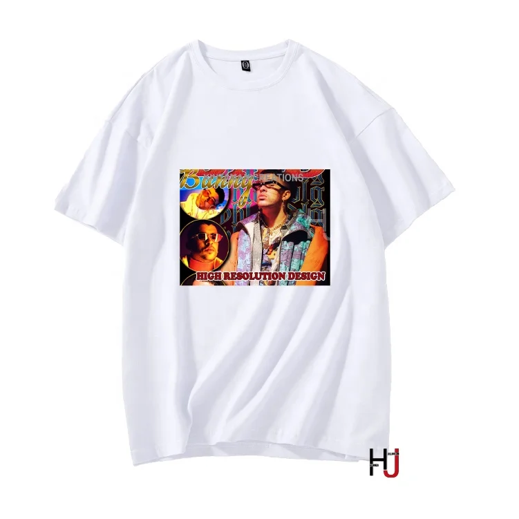 

Funny Hip Hop Rapper Bad Bunny Graphic T-Shirt New Streetwear Harajuku Unisex Tee Shirt Men Fashion Summer Cotton T-shirts