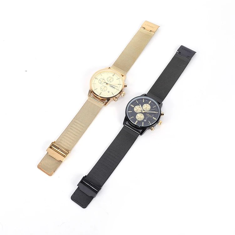 

Hot Sale Stainless Steel Mesh Belt Custom High Quality Watches Unique Men Watch Men Quartz, Picture