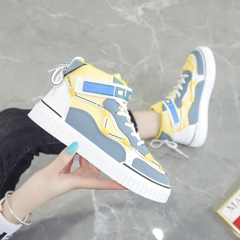 

Women High Top Shoes Comfortable Casual Flat Running Sneakers 2020 Fashion Outdoor Jogging Walking Shoes Non-slip Size