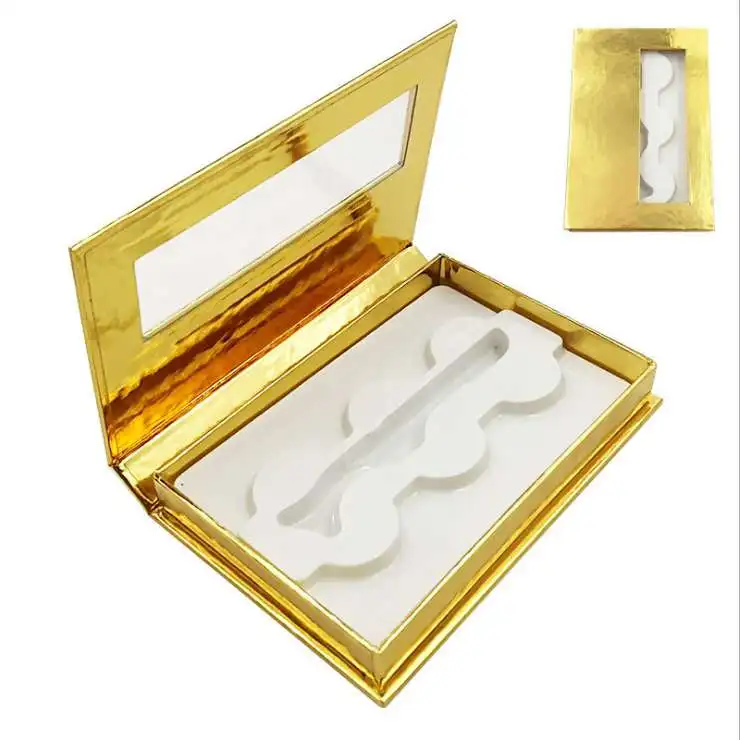 

3 pairs eyelash book vendor wholesale custom logo eyelash packaging box private label lashbook for mink lashes