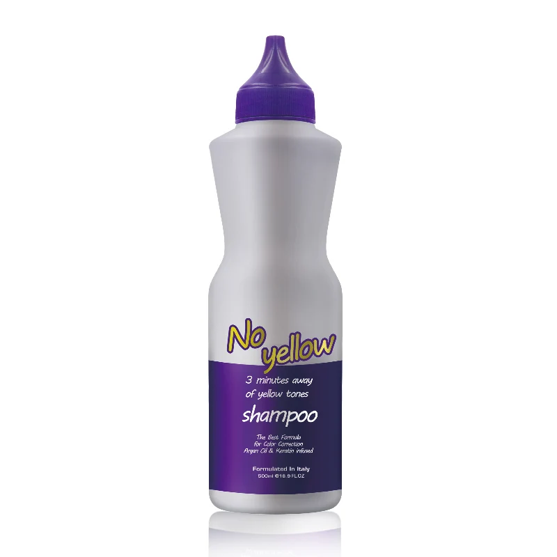 

No Yellow Shampoo for color correction blonde hair with argan oil & keratin