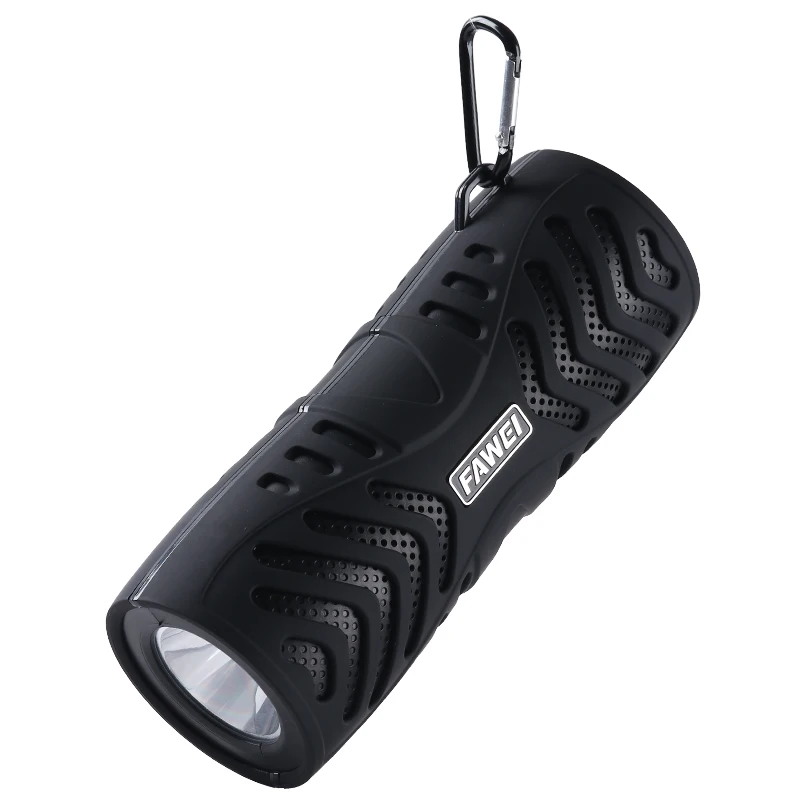 

2021 New Arrival Mini LED Flashlight Speaker BT Music Player Portable Wireless Music System Outdoor Speakers for hiking