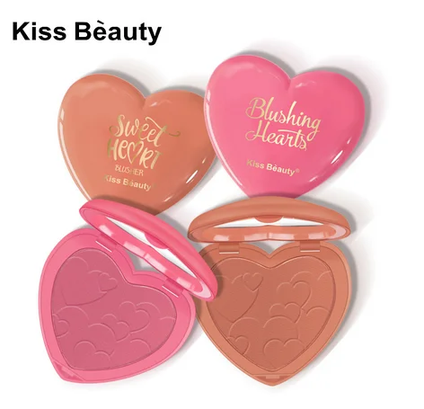 

New Arrival Private Label Heart Shape Cruelty Free Waterproof Long Lasting Face Makeup Blush, 9 colors