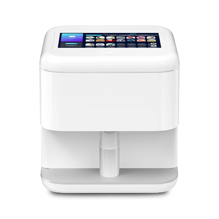 

New Technology Women Artificial Fake Nail Printer Label Intelligent Nail Printer Machine Printer 3D Nail, White