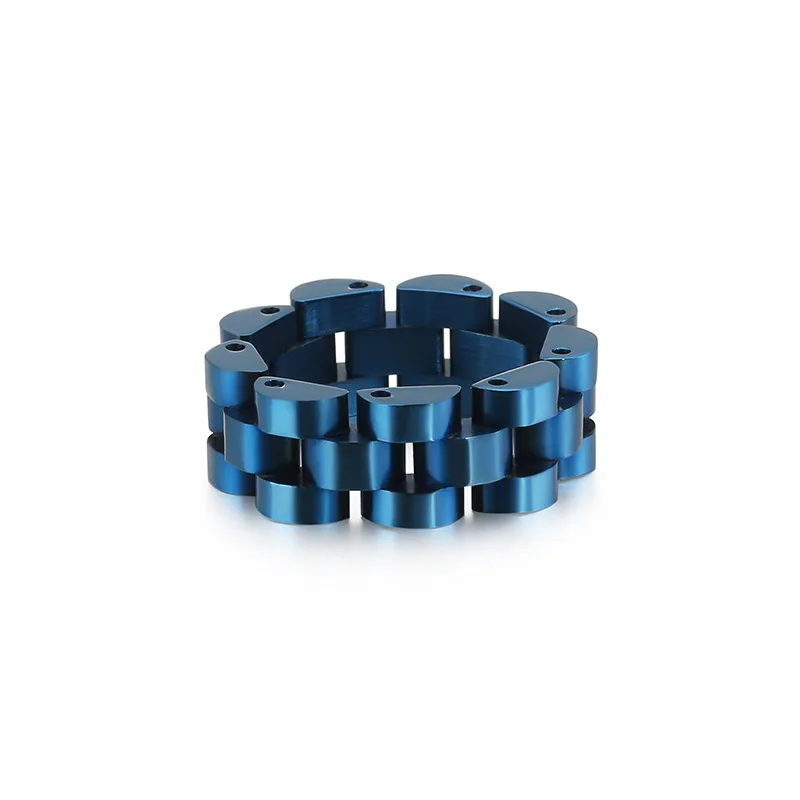 

New arrival Luxury rings stainless steel colorful adjustable rings for man