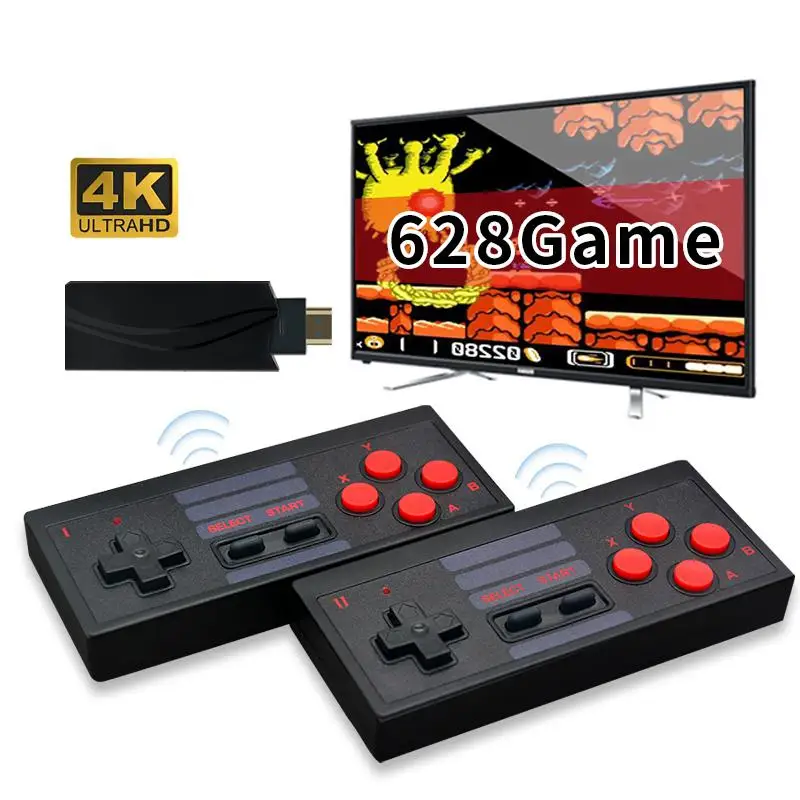 

mini retro classic handheld family video game console, Black