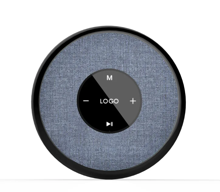 OEM Stereo fabric cover touch control round wireless float led waterproof bluetooth speaker - ANKUX.COM
