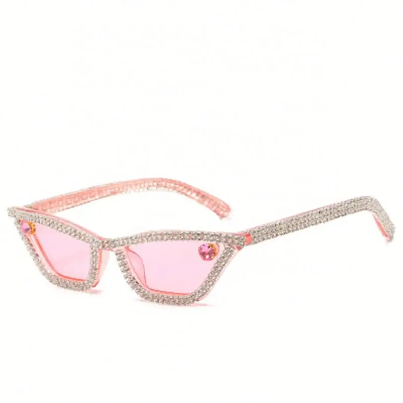 

Jhsport Rhinestone Women Diamond Cateye Crystal Sunglasses, 4 colors