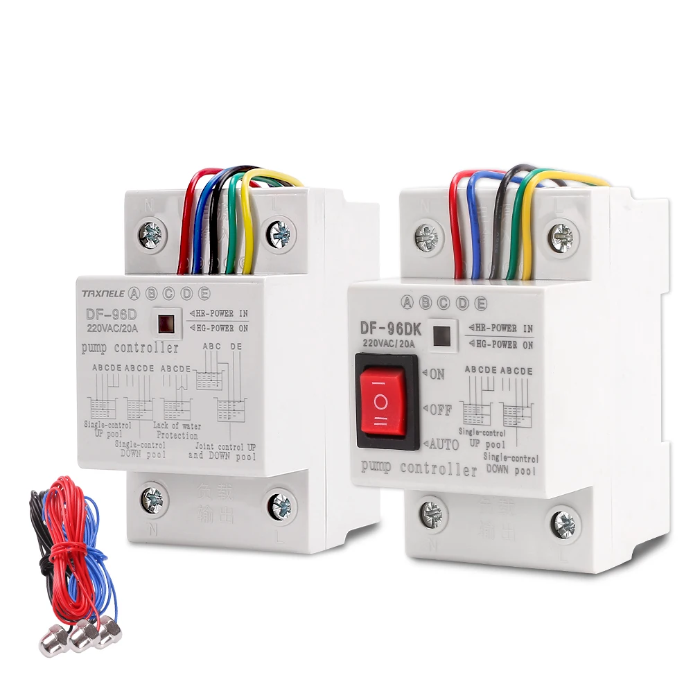 

DF-96ED Automatic Water Level Controller Switch 10A 220V Water tank Liquid Level Detection Sensor Water Pump Controller