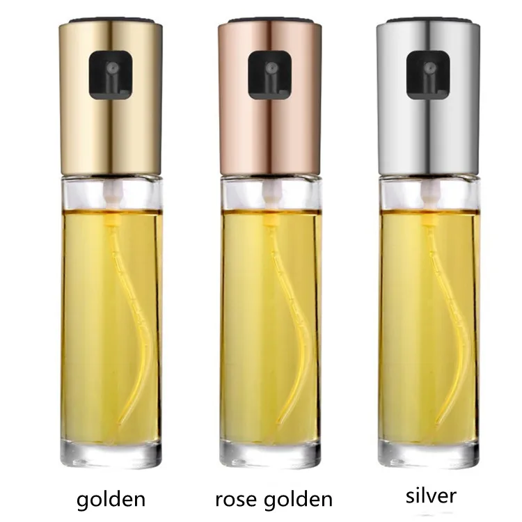 

Hot selling 100ml commercial cooking oil bottle sprayer olive oil control bottle, Amber ,dark green,clear