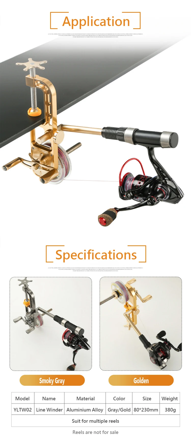 Newbility Aluminum Alloy Machine Baitcasting Spooler Portable Reel