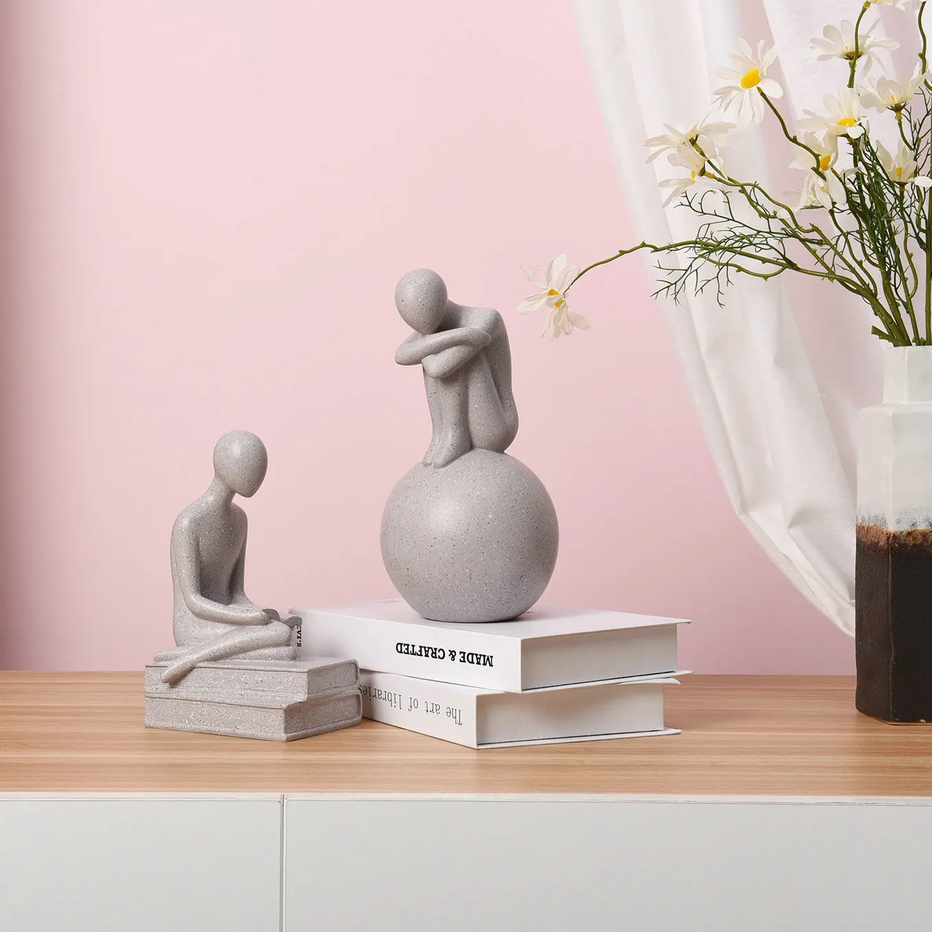 

Abstraction Man Interior Craft Home simple Statue Art Resin Abstract Decoration Minimalist Nordic style home decor