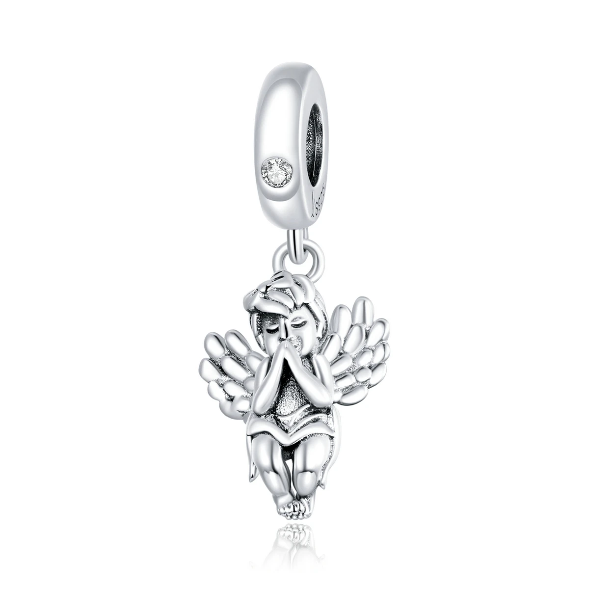

SCC1686 Hot sale 925 sterling silver little angel pendant charms