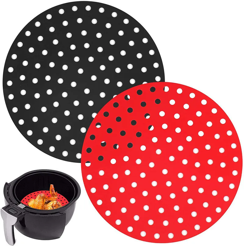

Amazon Hot Sale Silicone Baking Mat for Air Fryer Liner Basket Airware Silicone Mat, Random