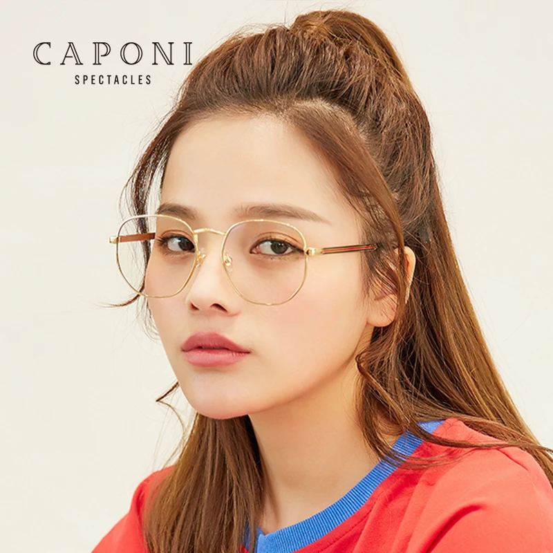 

CAPONI 2021 New Arrivals Metal Frame Unisex Optical Glasses For Men Women