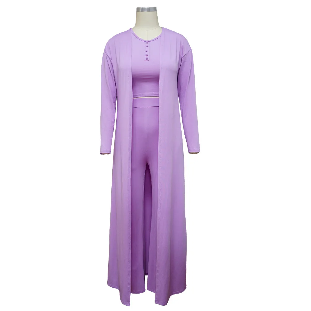 

2021 Wholesale Price Matching Sets New Sets 3 Piece Outfits Clothing Women Two Piece Sets