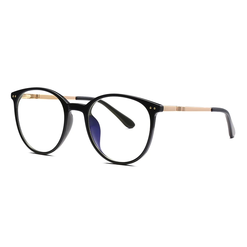 

2055 Popular Style Women Optical Glasses Frames Round Shape Anti Blue Light Eyeglasses