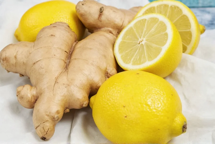 Step-by-step preparation of ginger lemon tea