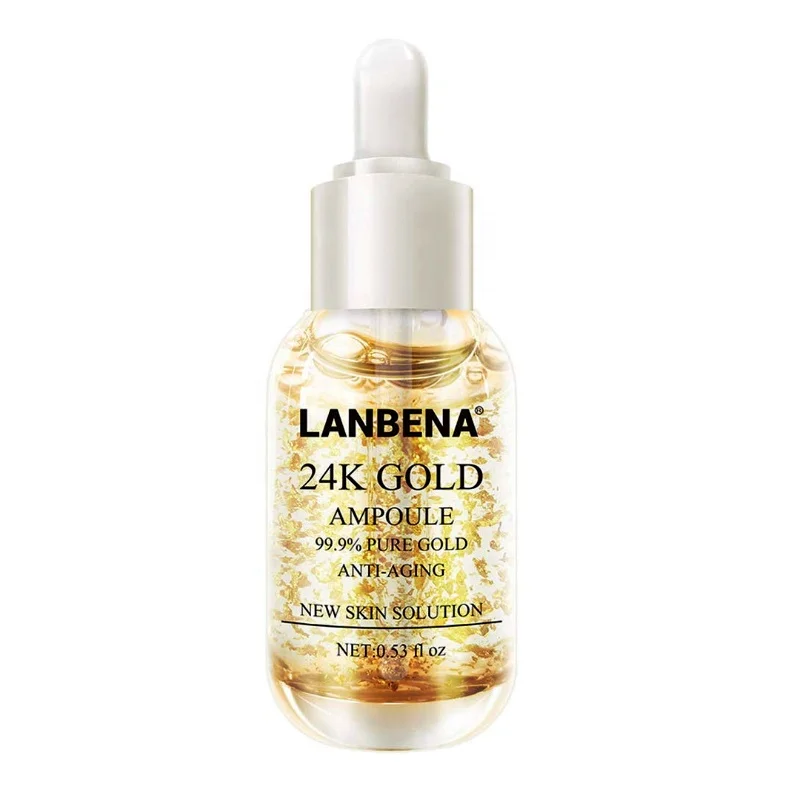 

Lanbena Whitening Firming Gold Skin for Reducing Fine Lines Brightening Skin Tone Nourishing 24K Ordinary Serum