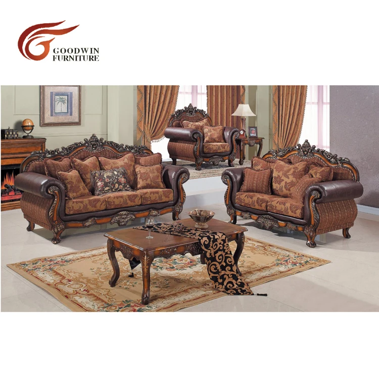Import Furniture From China,Sofa Wood Carving Living Room Furniture