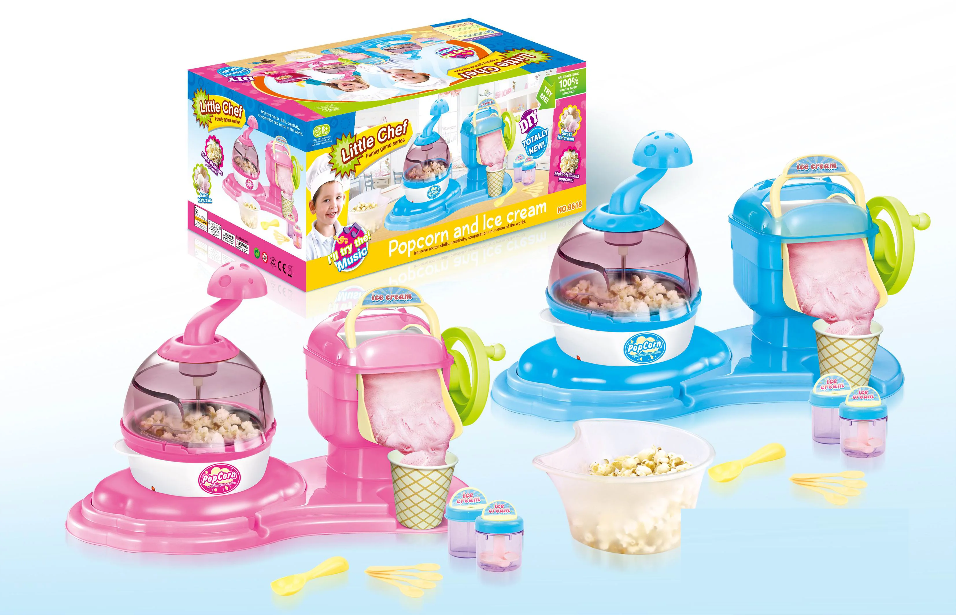 little chef popcorn and ice cream maker