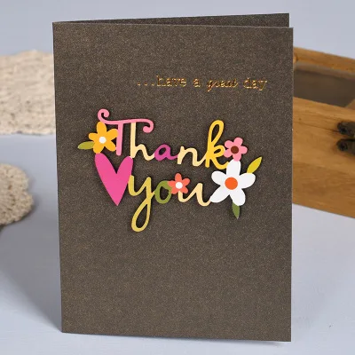 
Vintage woodcarving patch greeting card promotional thank you card decorating birthday cards 