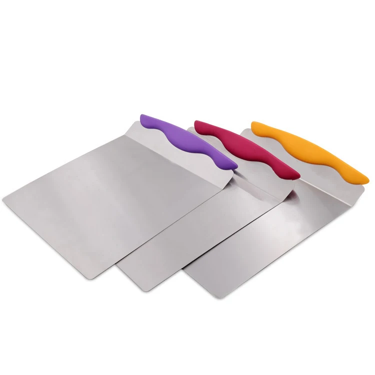 

Stainless Steel Baking Paste Pizza Cookie Pancake Lifter Transfer Cake Shovel Spatula, 3 colors