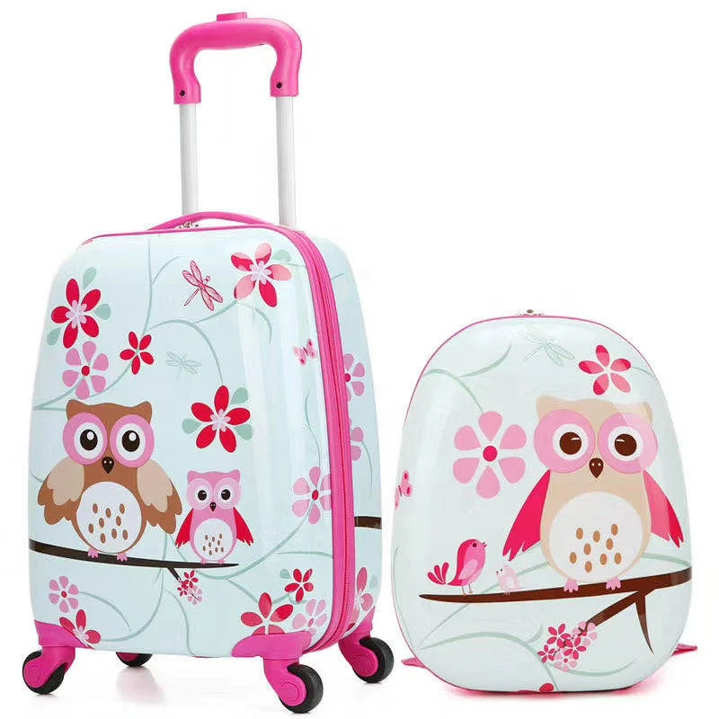

Cartoon printing kids travel new design travel luggage bags for kids wholesales kids luggage sets, Customized color