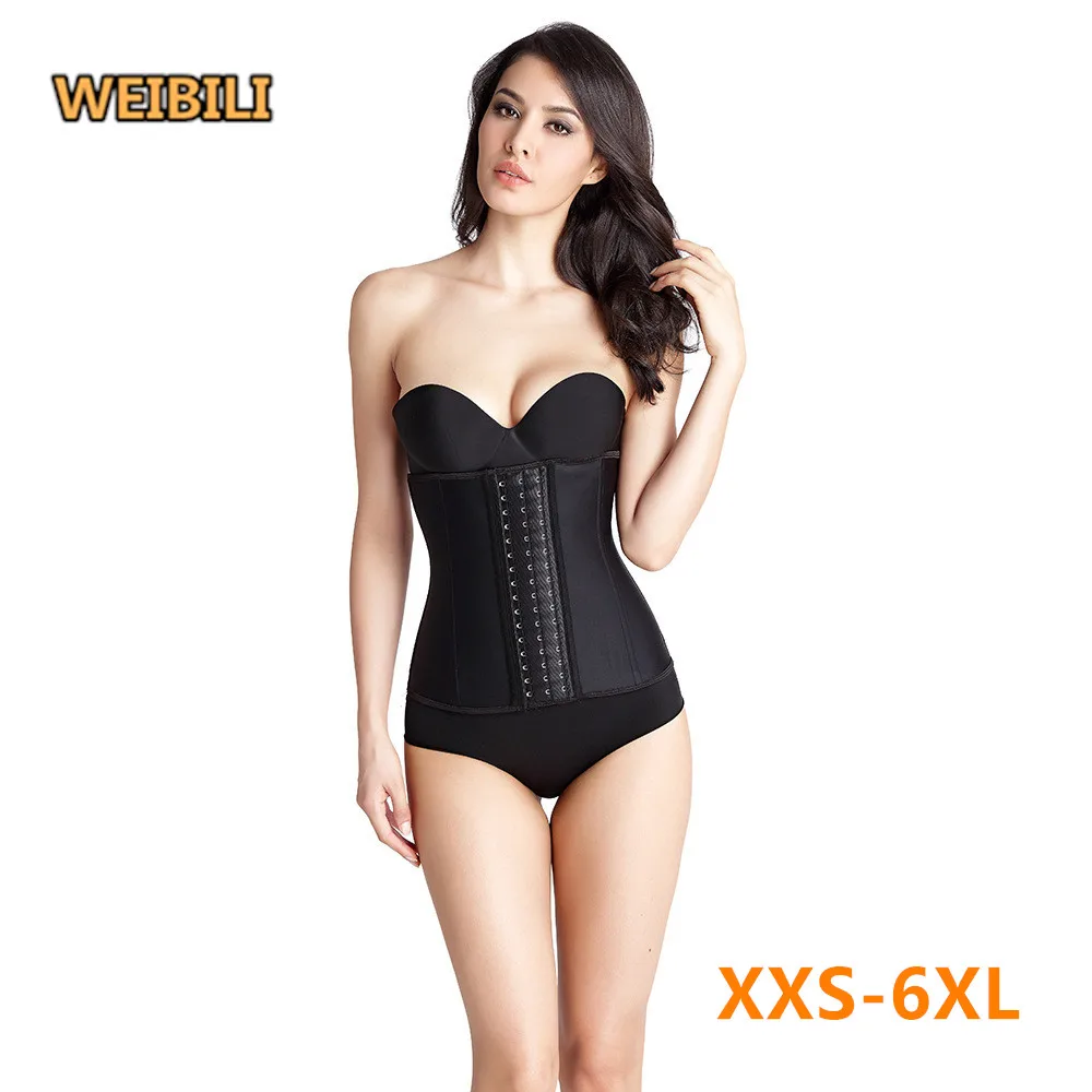 

Fasion Popular Waist Trainer Corset Slimming Belt Modeling Strap 9 Steel Boned Waist Sheath Body Strap Shaper Latex Women Corset