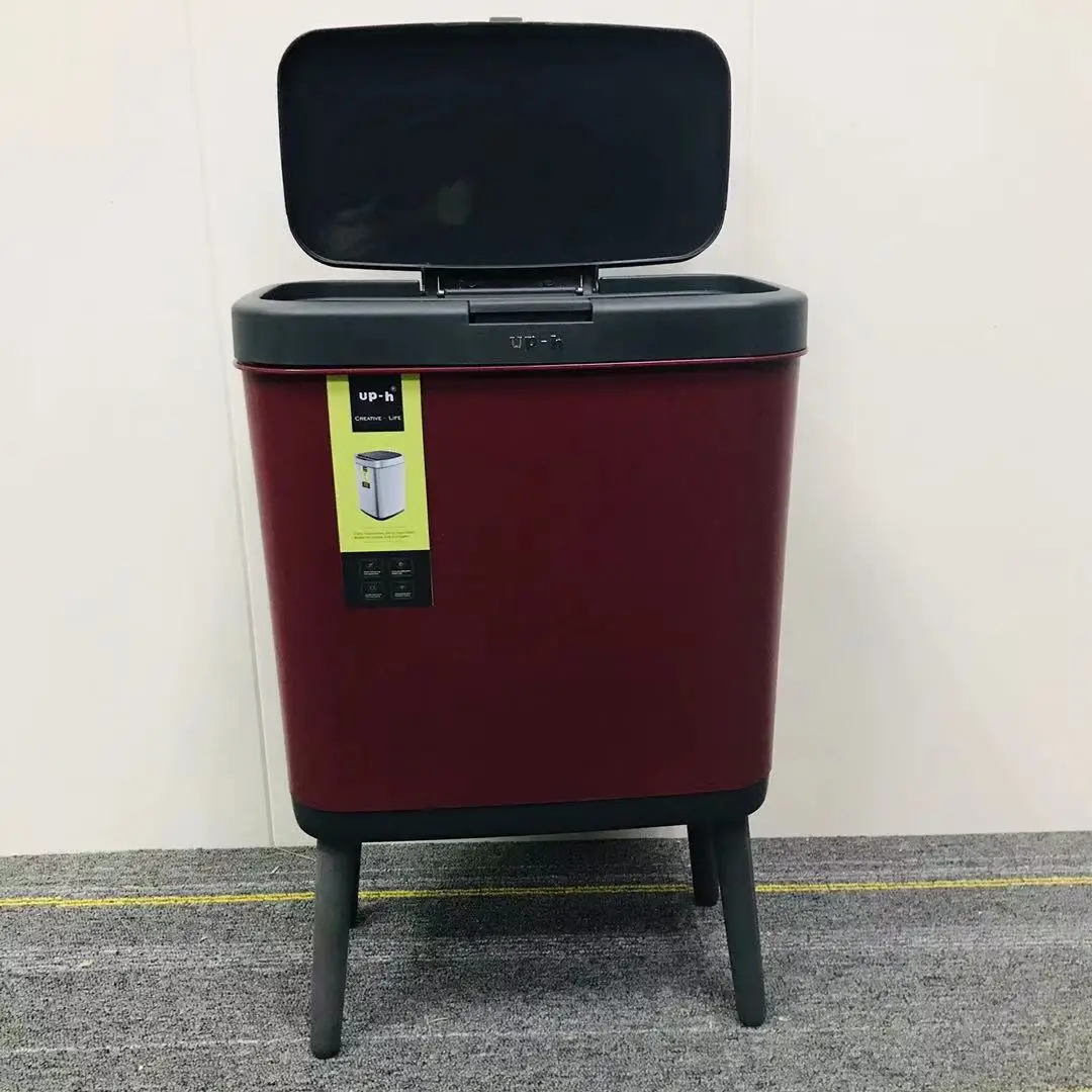 

2121 new factory wholesale office can be customized High-leg trash can Plastic trash can for sale