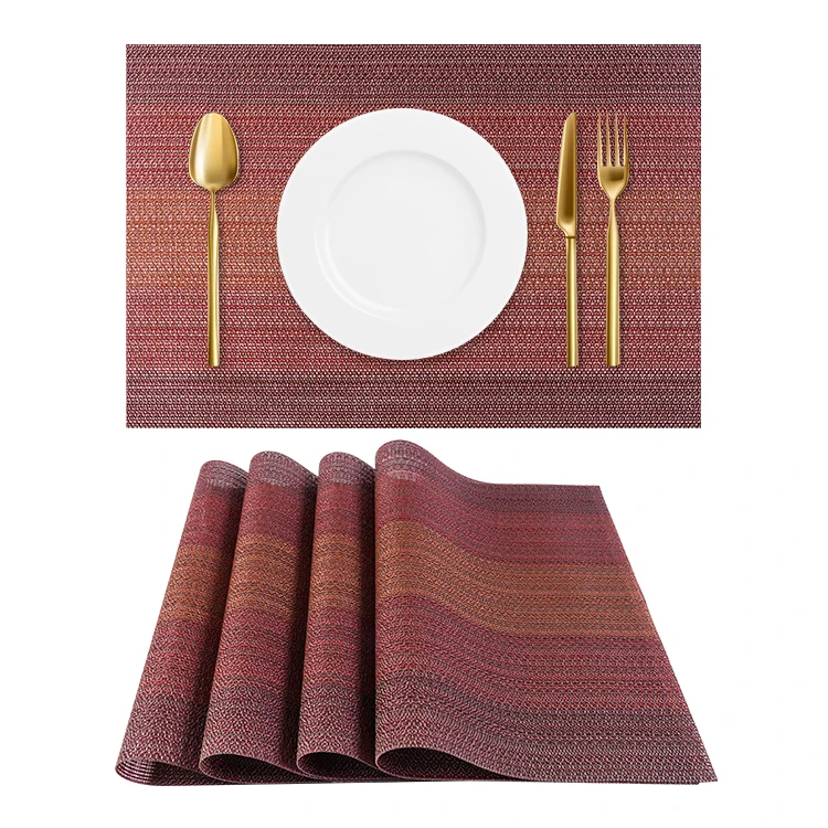 

Wholesale high quality pvc dining table placemats