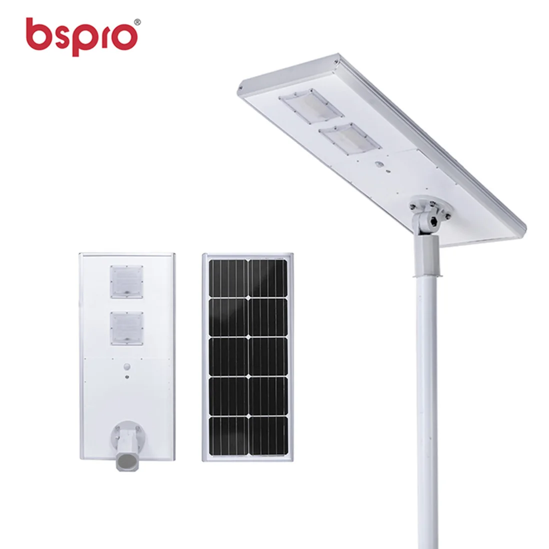 Bspro Wholesale led solar street light all in one panel 20w solor outdoor round poles united states