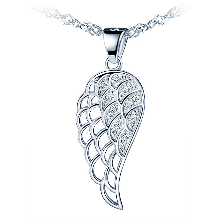 

Angel Wings Necklace Pendant 925 Sterling Silver With 45cm Chain