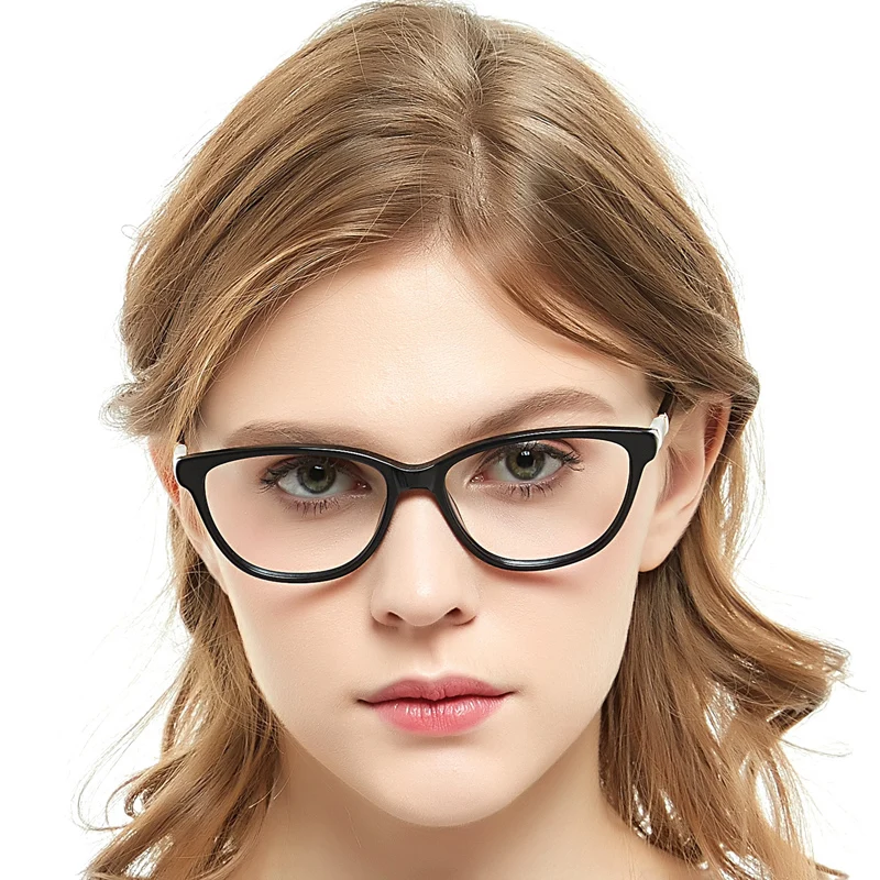 

New Arrival Personalized Anti Blue Light Glasses Metal Bling Diamond Eyeglasses Frames, Purple, red, black