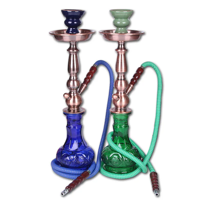 

Wholesale Arabian custom new design Large size colorful metal shisha hookah For Smoking Shisha Water Pipe Tobacco Hookah, Mix color
