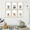 Animals 3D Art Printing Nursery framed Wall Art for kids bedroom