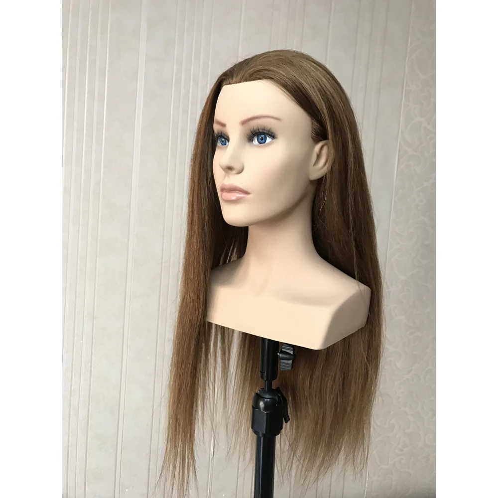 

Wholesale price europe face training head with shoulder for hairdresser, Blonde/black/brown etc
