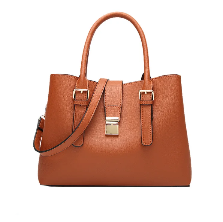 

New Summer Good Quality PU Leather Brown Tote Bag Big Tote Bags Shopper Bag, 4colors